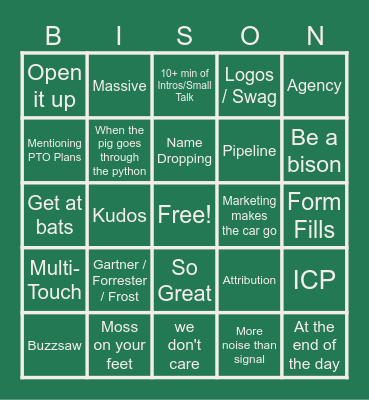 MKTG BINGO - FALL 2025 Bingo Card