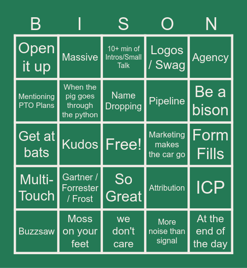 MKTG BINGO - FALL 2025 Bingo Card