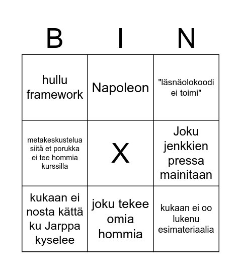 Jorgos bingo Card
