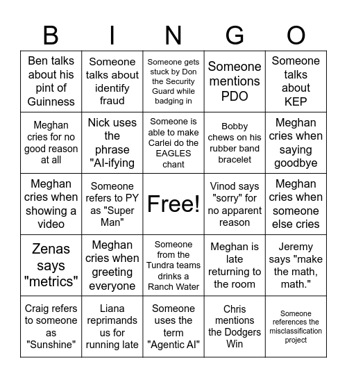 CWT Offsite Bingo Card