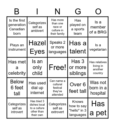 Team Ubuntu - DEI Bingo Card