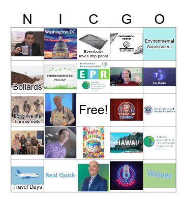 NICGO Bingo Card