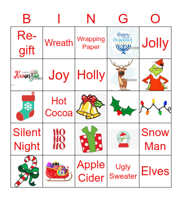 CSI TEAM HOLIDAY FUN Bingo Card