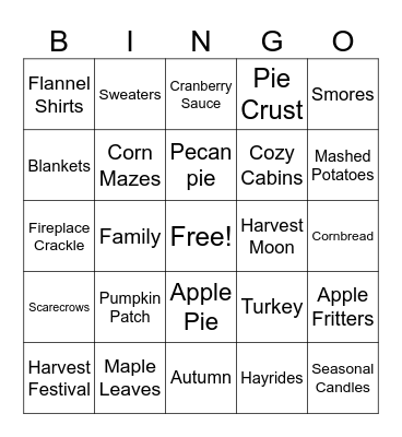WIPSGIVING Bingo Card