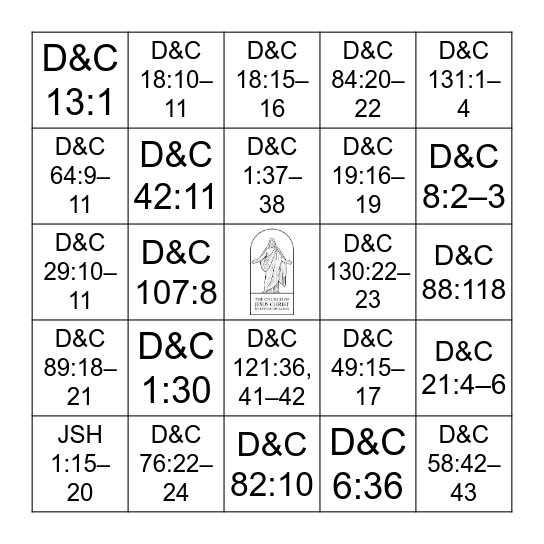 DOCTRINAL MASTER BINGO Card