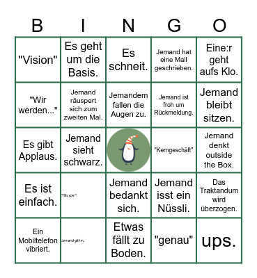 Xmas-Konvents-Bingo Card