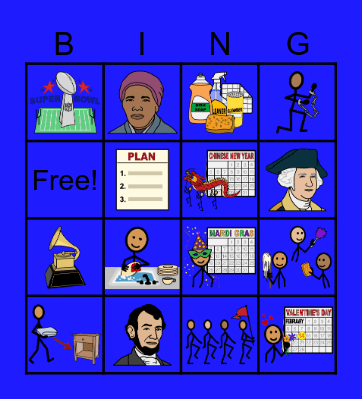 February Bingo Card