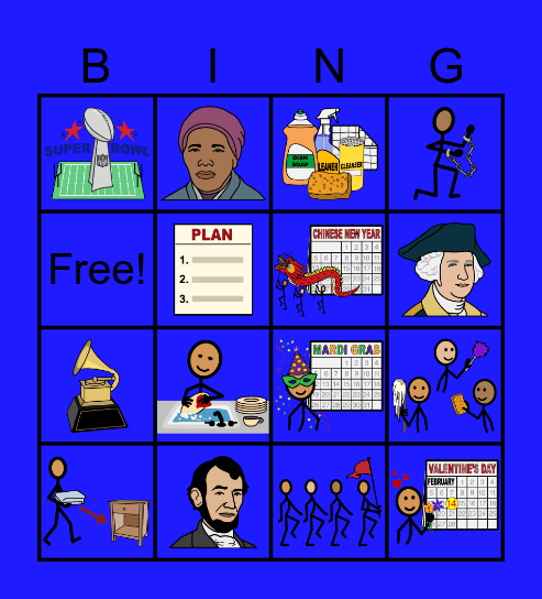 February Bingo Card
