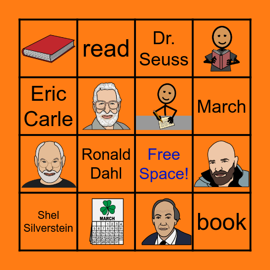 Reading Month Bingo Card