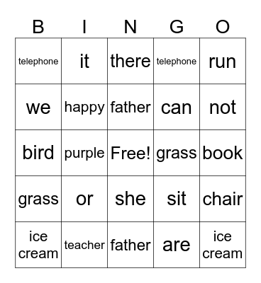 Lessons 73-82 Bingo Card