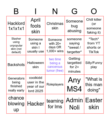 forshitken bingo board Bingo Card