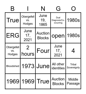Equity Bingo December 2025 Bingo Card
