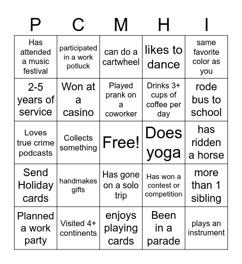 2025 Retreat Bingo Card