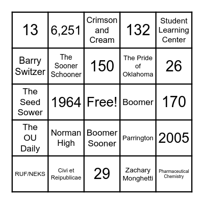 BOOMER BINGO! Bingo Card