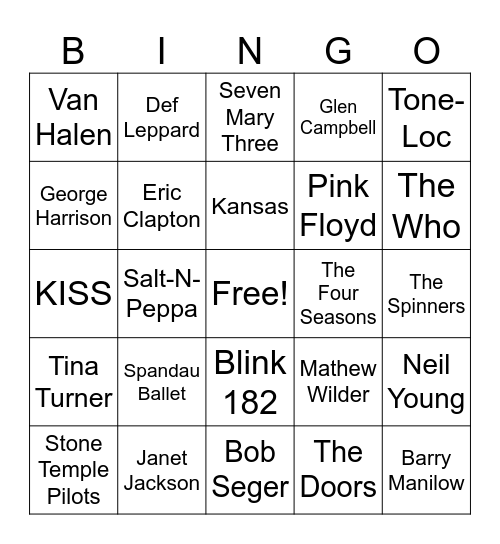 Game 2-  Maiden Voyage Bingo Card