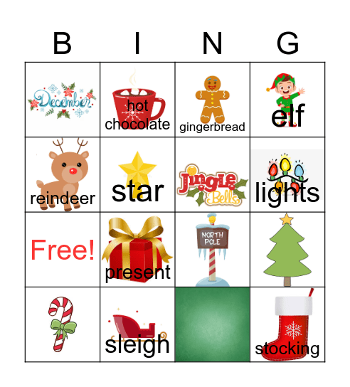 Christmas Bingo Card