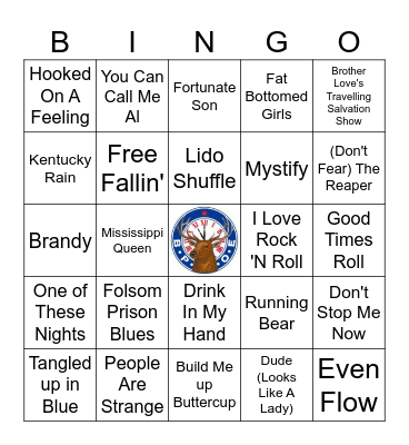 Lodge Favorites Bingo Card