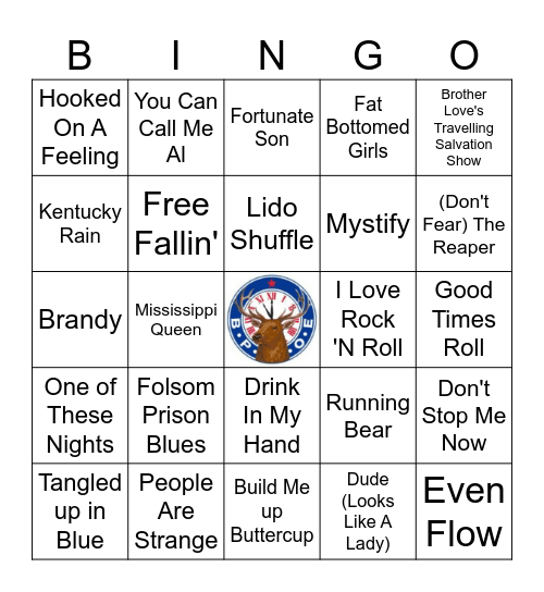 Lodge Favorites Bingo Card