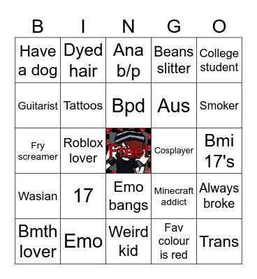 River's Bingo Card