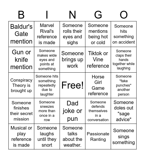 Bingo Card
