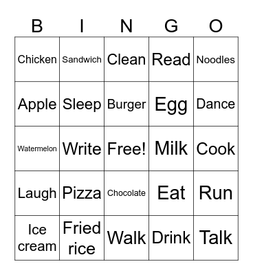1 Amanah Bingo Card Bingo Card