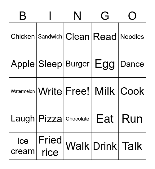 1 Amanah Bingo Card Bingo Card