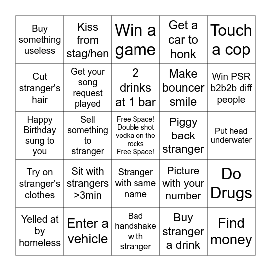 James' Birthday Bingo II Bingo Card