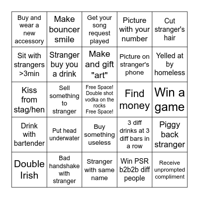 James Birthday Bingo II Bingo Card