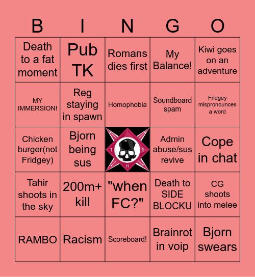 THR Anniversary BINGO Card