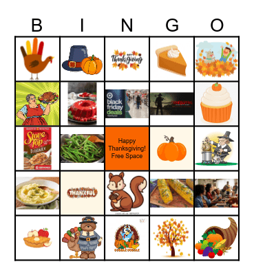 THANKSGIVING BINGO Card