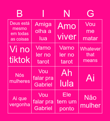 Jordana's Birthday Bingo Card