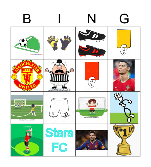 Soccer Bingo Card