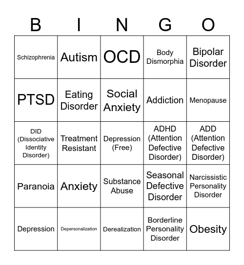 Alex Bingo >:3 Bingo Card