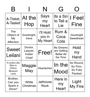 Birthday Bingo Card
