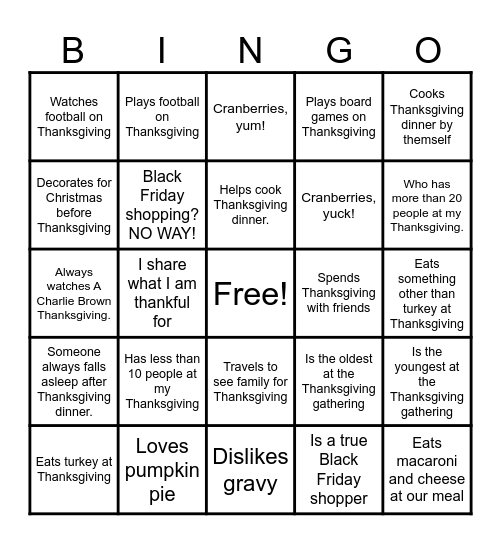 Find Someone Who... Bingo Card