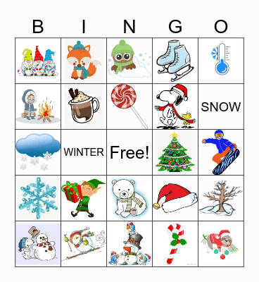 Winter Bingo! Bingo Card