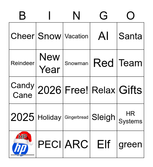 Jingle Bingo Card