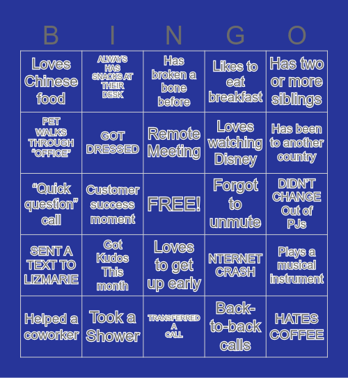 FUN FUN FUN ! Bingo Card