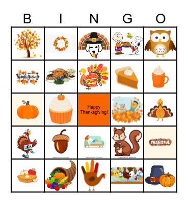 Ingram Micro Thanksgiving Bingo Card