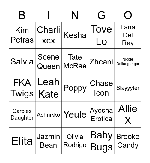 Adi Has The Best Taste btw Bingo Card