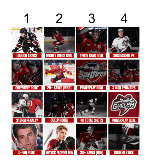 Watch Party Bingo Card