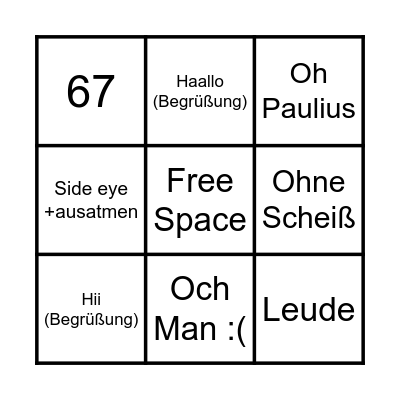 Frau Mette Bingo Card