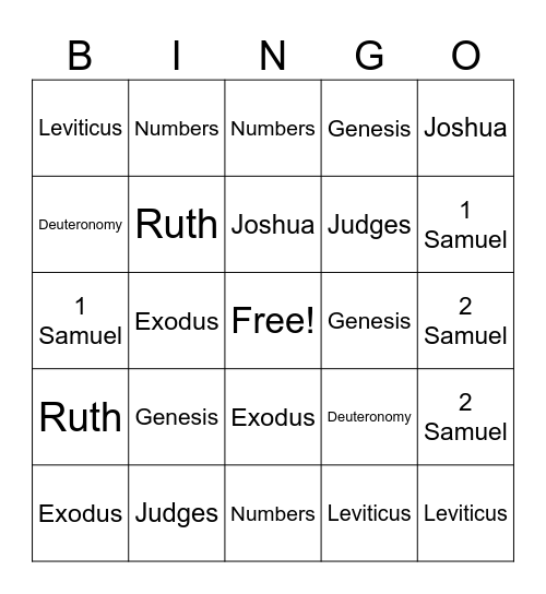 First 10 Books Bingo Card