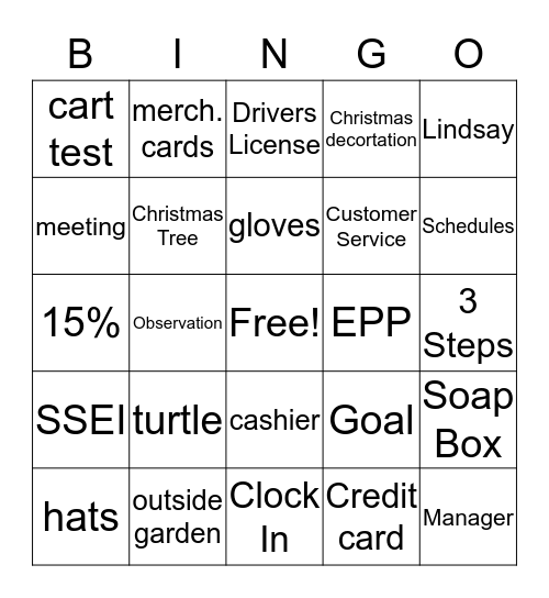 meeting Bingo Card