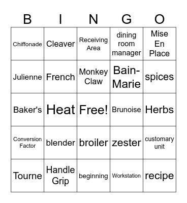 Bingotastic!! Bingo Card