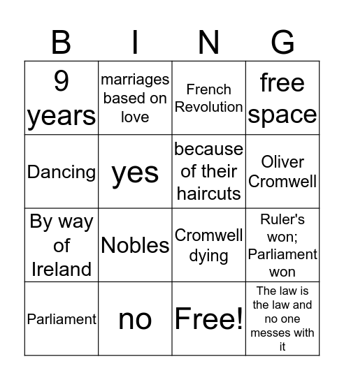 Text 3 and 4 Bingo Card