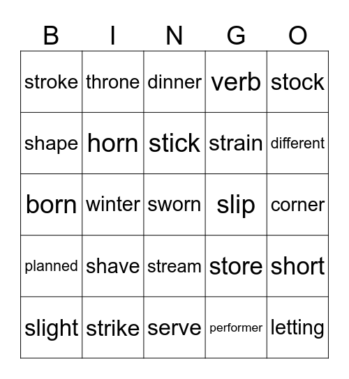 Outstanding Readers Bingo Card