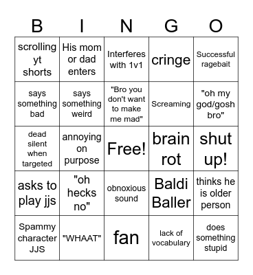 baller bingo Card