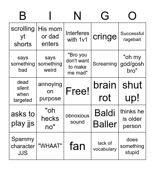 baller bingo Card
