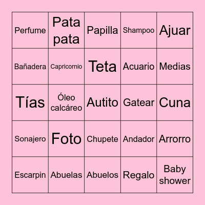 Bingo de Aurora Bingo Card